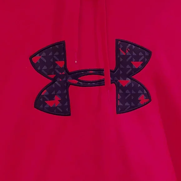 Under Armour hoodie sweatshirt Small pink with logo on chest - Picture 3 of 5